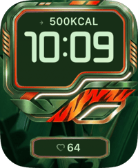 Neon Flux Apple Watch face