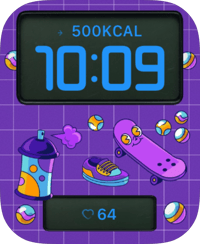 Skater Pop Apple Watch face - Art
