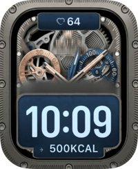 Skeleton Gearworks Apple Watch face - Luxury