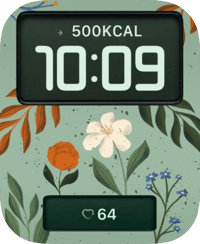 Soft Meadow Apple Watch face - Nature