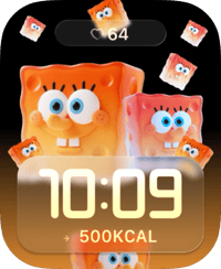 SpongeBob Glow Apple Watch face