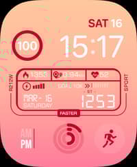 Stride Apple Watch face