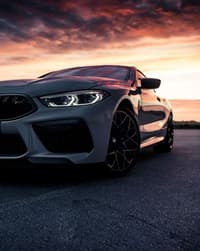 🌅 BMW M8 Sunset Glory Apple Watch face - Cars