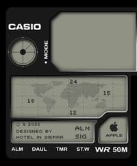 🌍 Casio World Map Apple Watch face - Brands, Watches