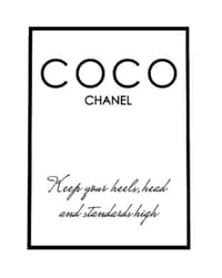 🖤 Coco Chanel Quote Apple Watch face