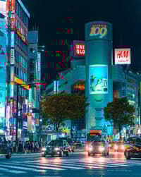 🌃 Shibuya Neon City Apple Watch face - Cities