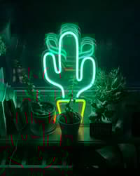 🌵 Neon Cactus Apple Watch face - Art