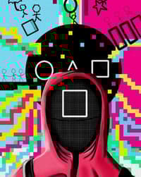 🎮 Retro Squid Game Pixel Watch Apple Watch face - TV