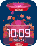 Amor Bloom watch face for Apple Watch