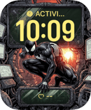 Black Suit Spider-Man watch face for Apple Watch