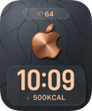 Copper Glow watch face for Apple Watch