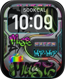 Hip Hop Neon watch face for Apple Watch