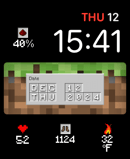 ⛏️ MicroCraft watch face for Apple Watch