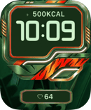 Neon Flux watch face for Apple Watch