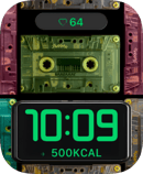 Retro Cassette Neon watch face for Apple Watch