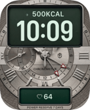 Silver Reserve watch face for Apple Watch