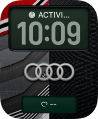 Audi Carbon Rings Apple Watch face - Cars