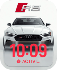Audi RS White Apple Watch face - Cars