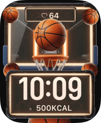 Basketball Glow Apple Watch face - NBA, Sports