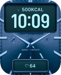 Blue Atelier Apple Watch face - Luxury