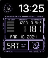 Chrono watch face