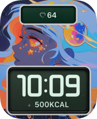 Cosmic Muse Apple Watch face - Art