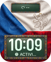 Czechia Flag Apple Watch face - Sports
