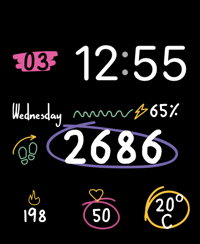 Drawings watch face