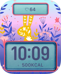Easter Bloom Bunny Apple Watch face - Special Collections