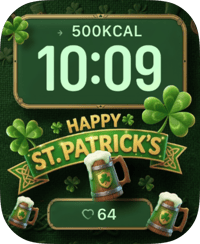 Happy St. Patrick's Apple Watch face