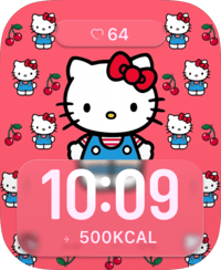 Hello Kitty Cherry Pop Apple Watch face