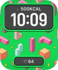 Isometric Candy Blocks Apple Watch face - Art