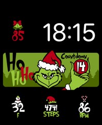 🎄Merry Grinch watch face