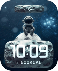 Moonwalker Drift Apple Watch face - Art