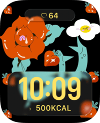 Poppy Bloom Apple Watch face - Nature