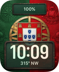 Portugal Flag Apple Watch face - Sports