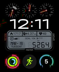 Racer watch face