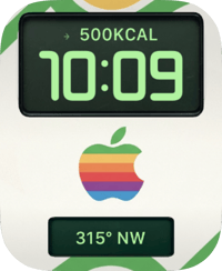 Rainbow Compass Apple Watch face - Brands