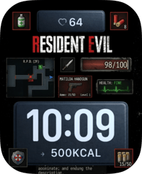 Resident Evil Status Apple Watch face