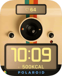 Retro Polaroid Camera Apple Watch face - Cities