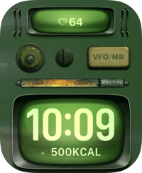 Retro Radio Glow Apple Watch face