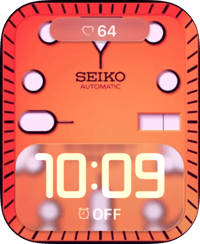 Coral Glow Apple Watch face - Luxury