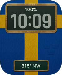 Sweden Flag Apple Watch face - Sports