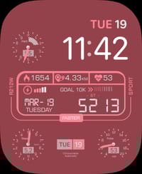 🌹 Vitality Rose watch face