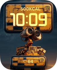 Wall-E Rust Glow Apple Watch face
