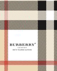 👜 Burberry London Plaid watch face