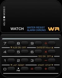 ⌚ Retro Digital Calculator watch face