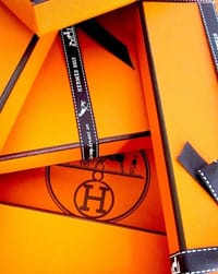 🎁 Hermès Orange Luxury watch face