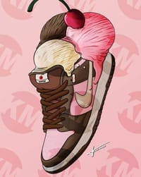 🍦 Ice Cream Nike Sneakers watch face