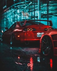 🌃 Neon JDM Supra watch face